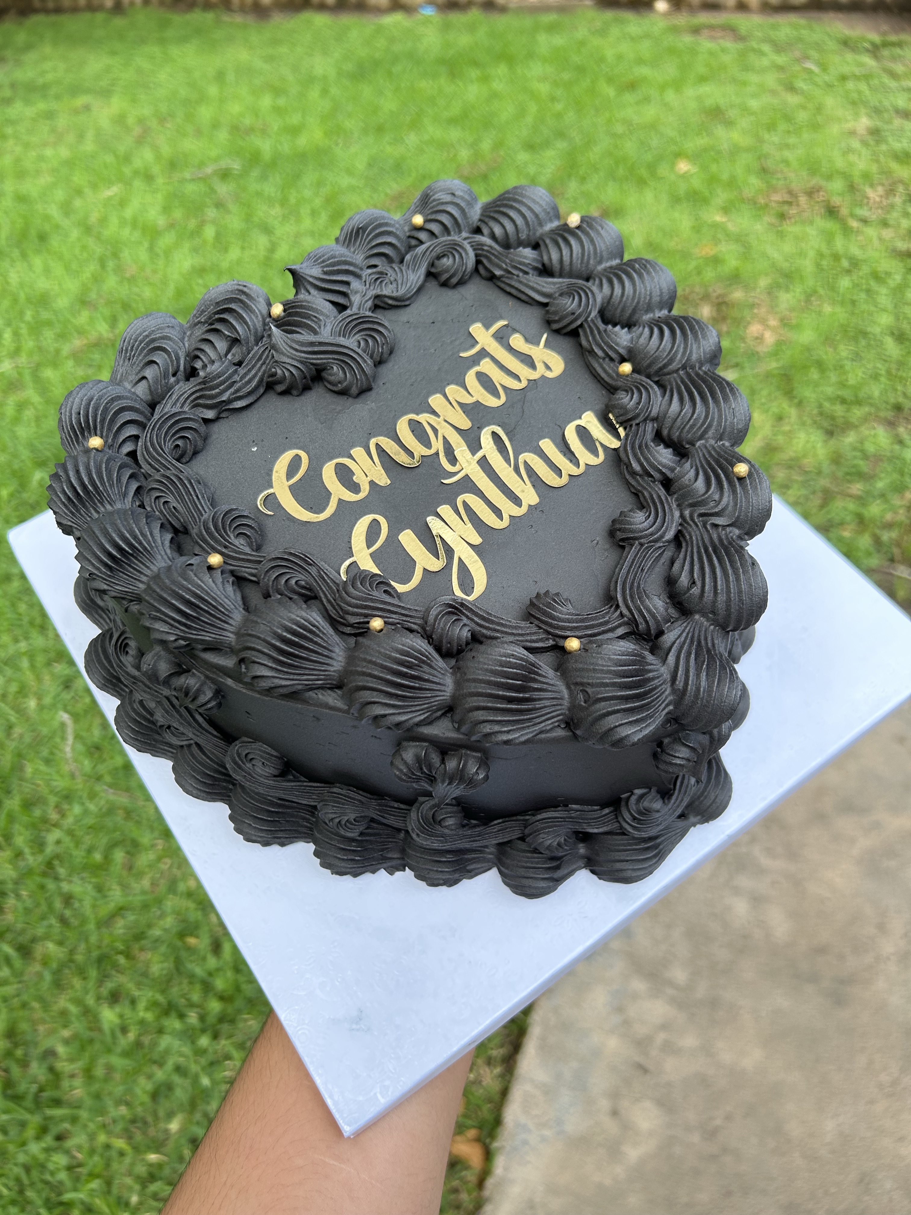 8 Inch Custom Heart Cake