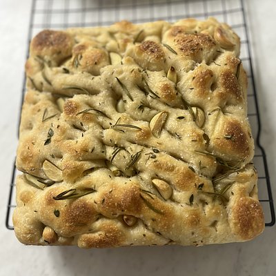 Organic Garlic And Herb Focaccia 