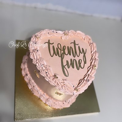8in Heart Cake 