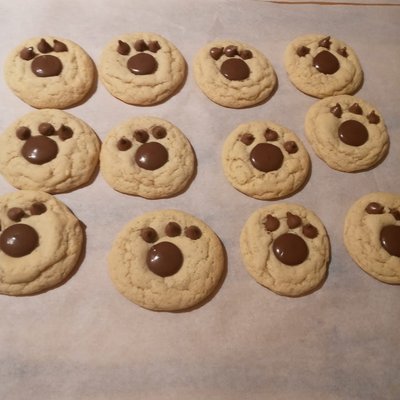 Paw Print Cookies 