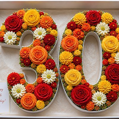 🌸 Luxury Floral Number Boxes (2 Numbers)