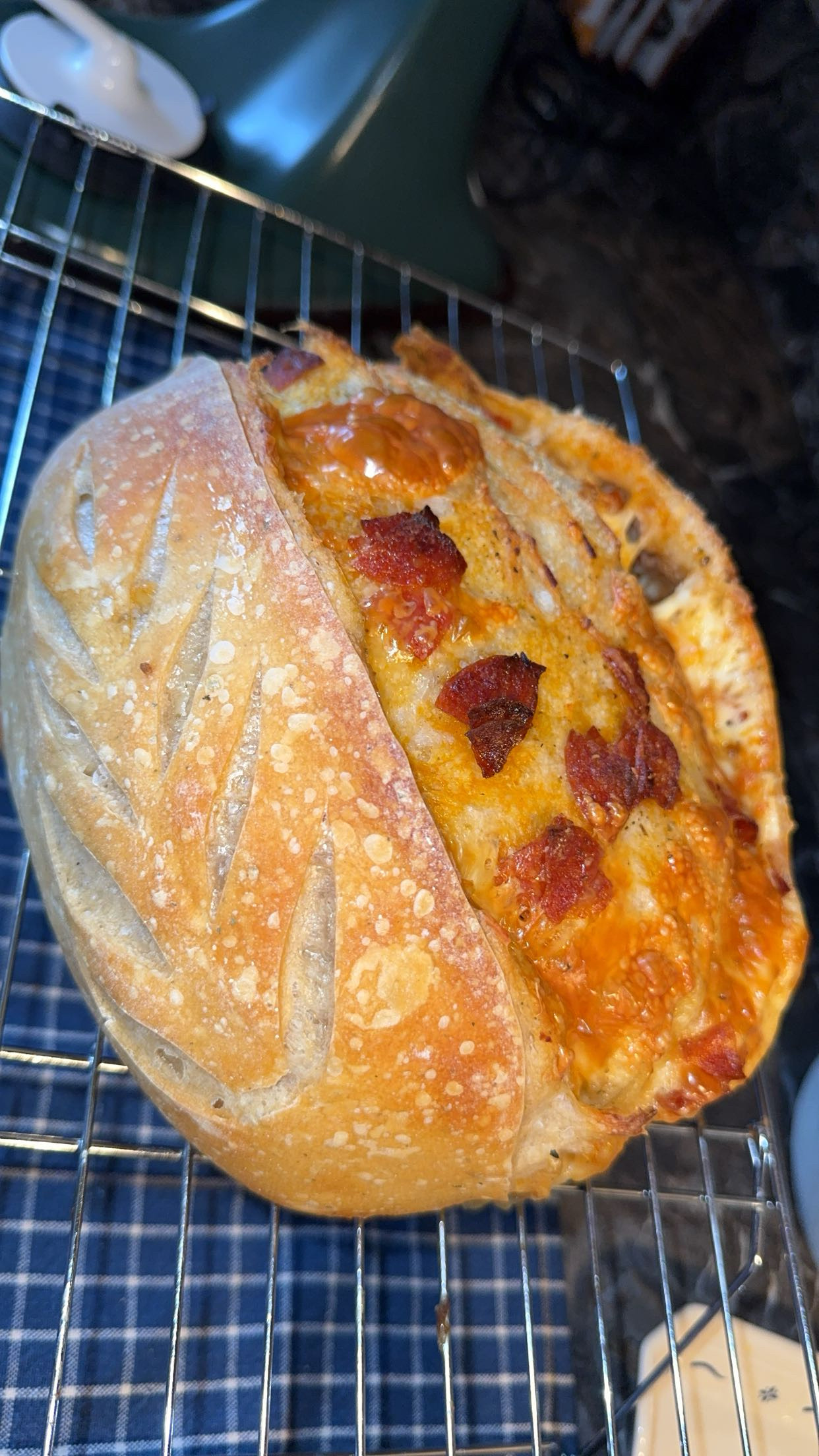 Pepperoni and Mozzarella Sourdough Loaf