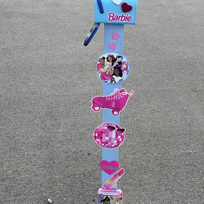 Barbie:  Valentine’s Kid Mailbox Stand (As Pictured)