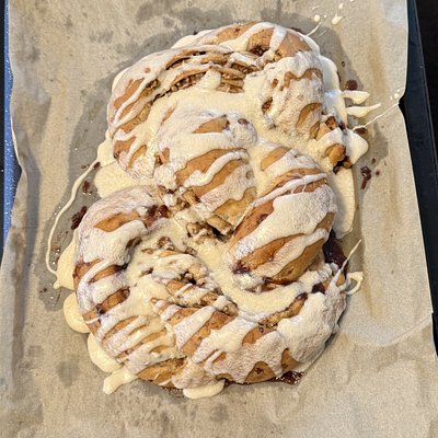 Sourdough Maple Pecan Roll