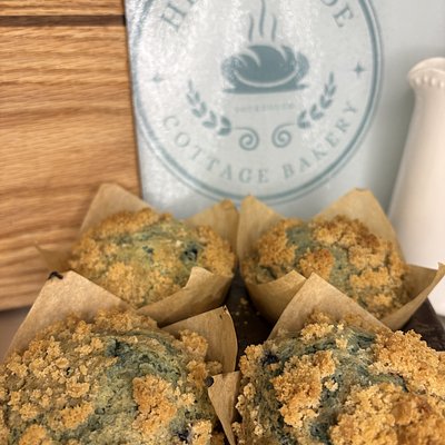 Sourdough Blueberry Muffins