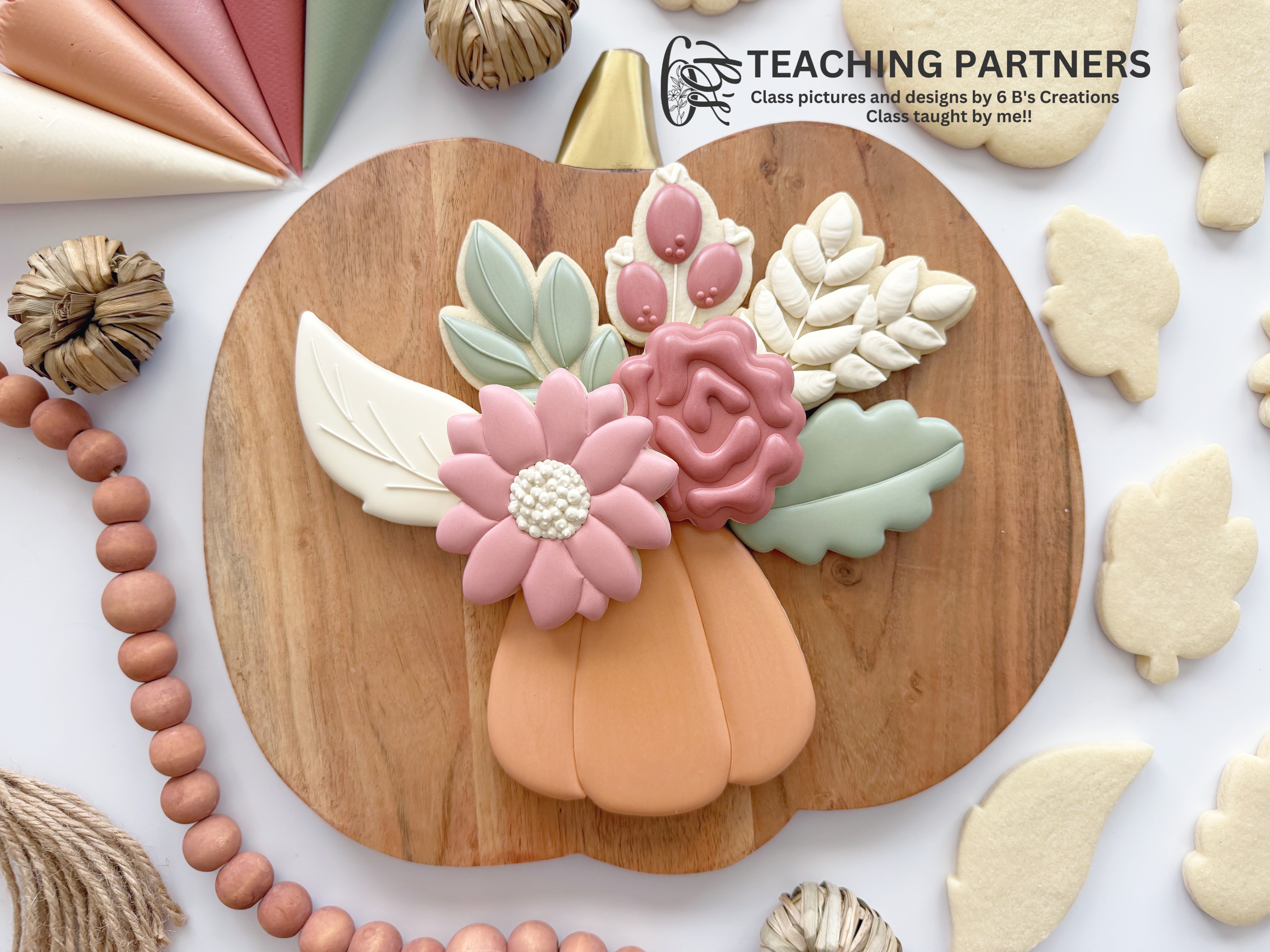 “Thanksgiving Bouquet” cookie decorating class - Mon, Nov. 23