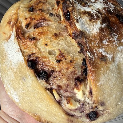 Blueberry Lemon Cream Cheese Sourdough
