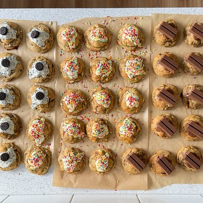 Funfetti Stuffed Cookie 🌈