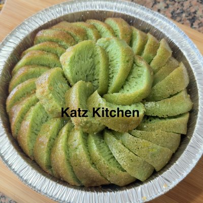 Pandan Honeycomb Cake (Bundt) 