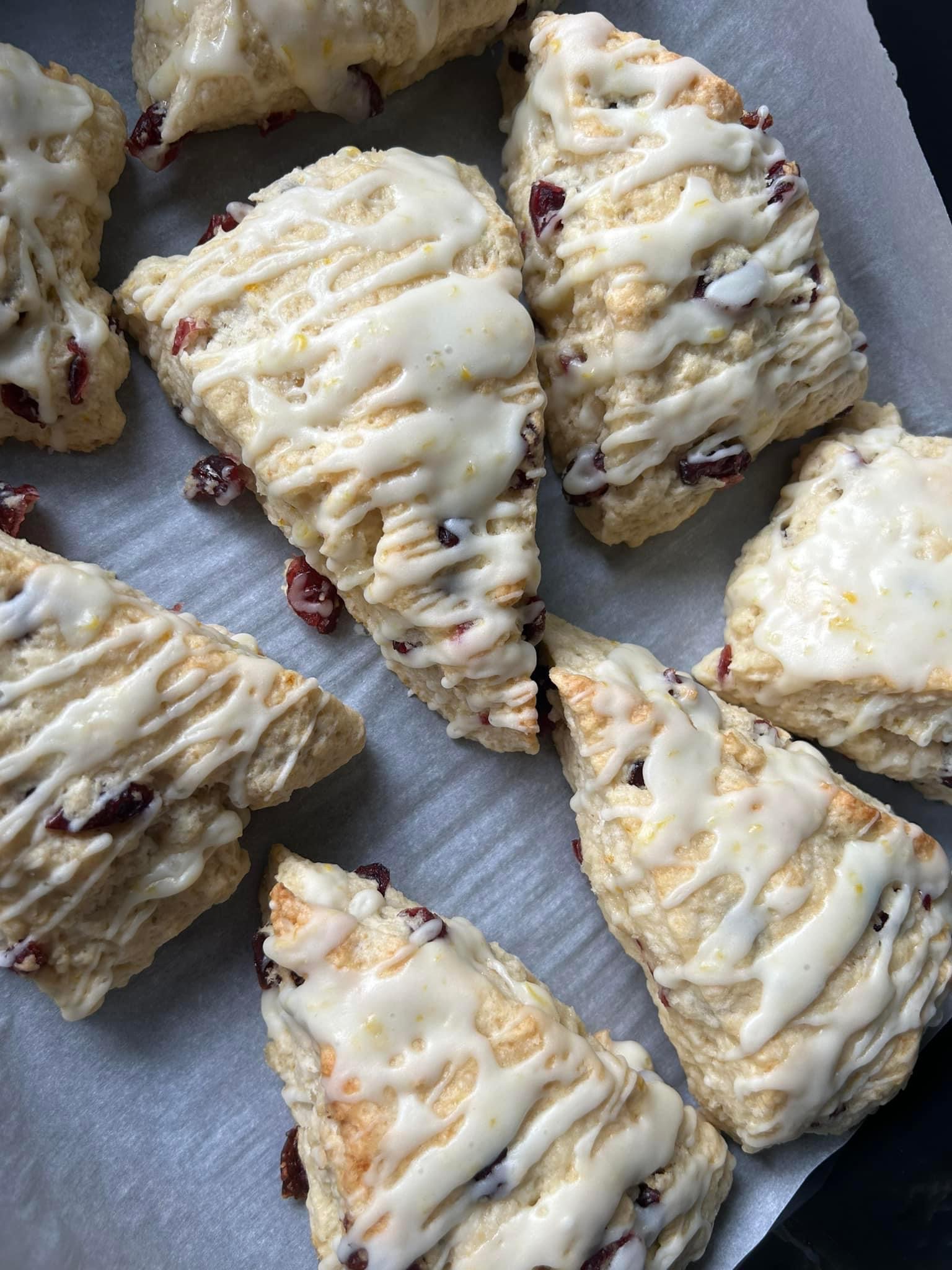 Sourdough Cranberry Orange Scones (4 Pack) 