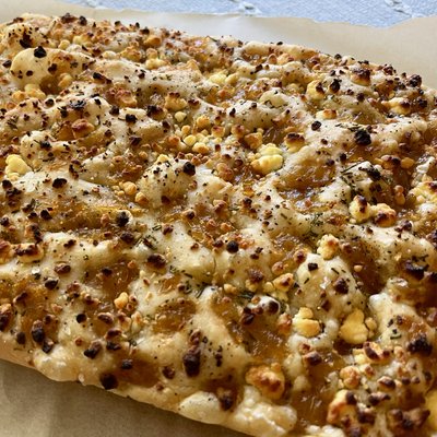 Focaccia - Caramelized Onions, Rosemary, And Goat Cheese