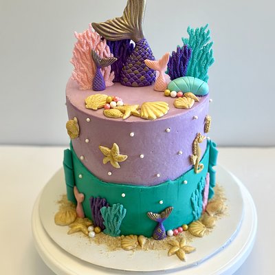 6 Inch 3 Layer Cake  (8-12 Servings)