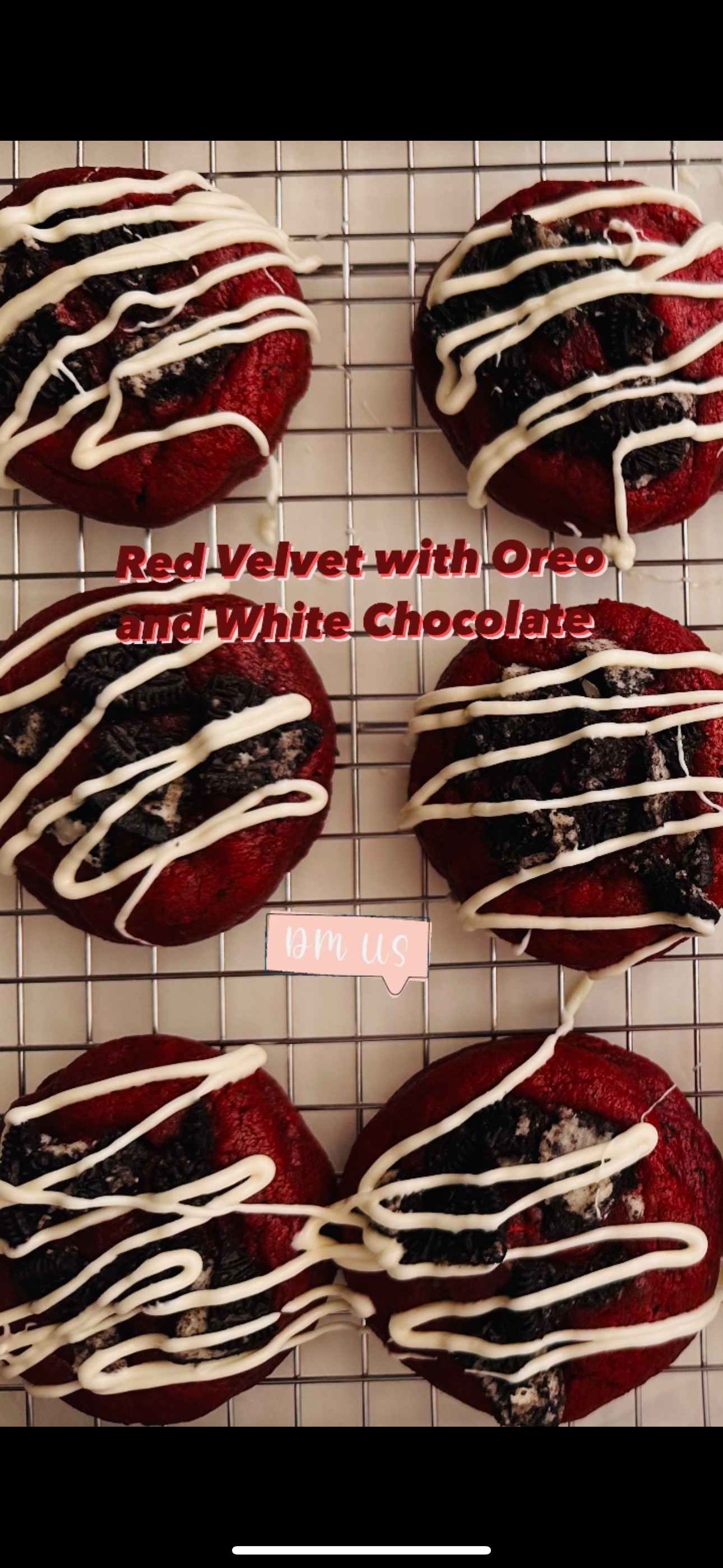 Oreo Red Velvet with White  Chocolate 
