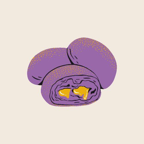 Ube Filled Pandesal - One Dozen