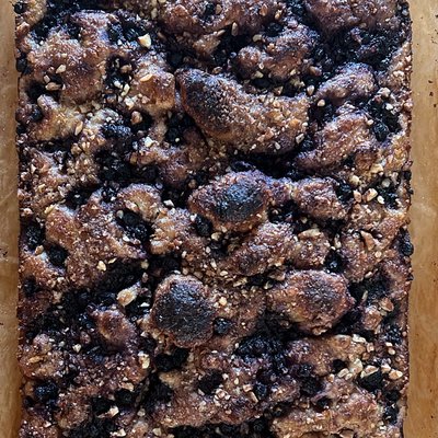 Wild Blueberry & Lemon Sourdough Focaccia— Full Pan