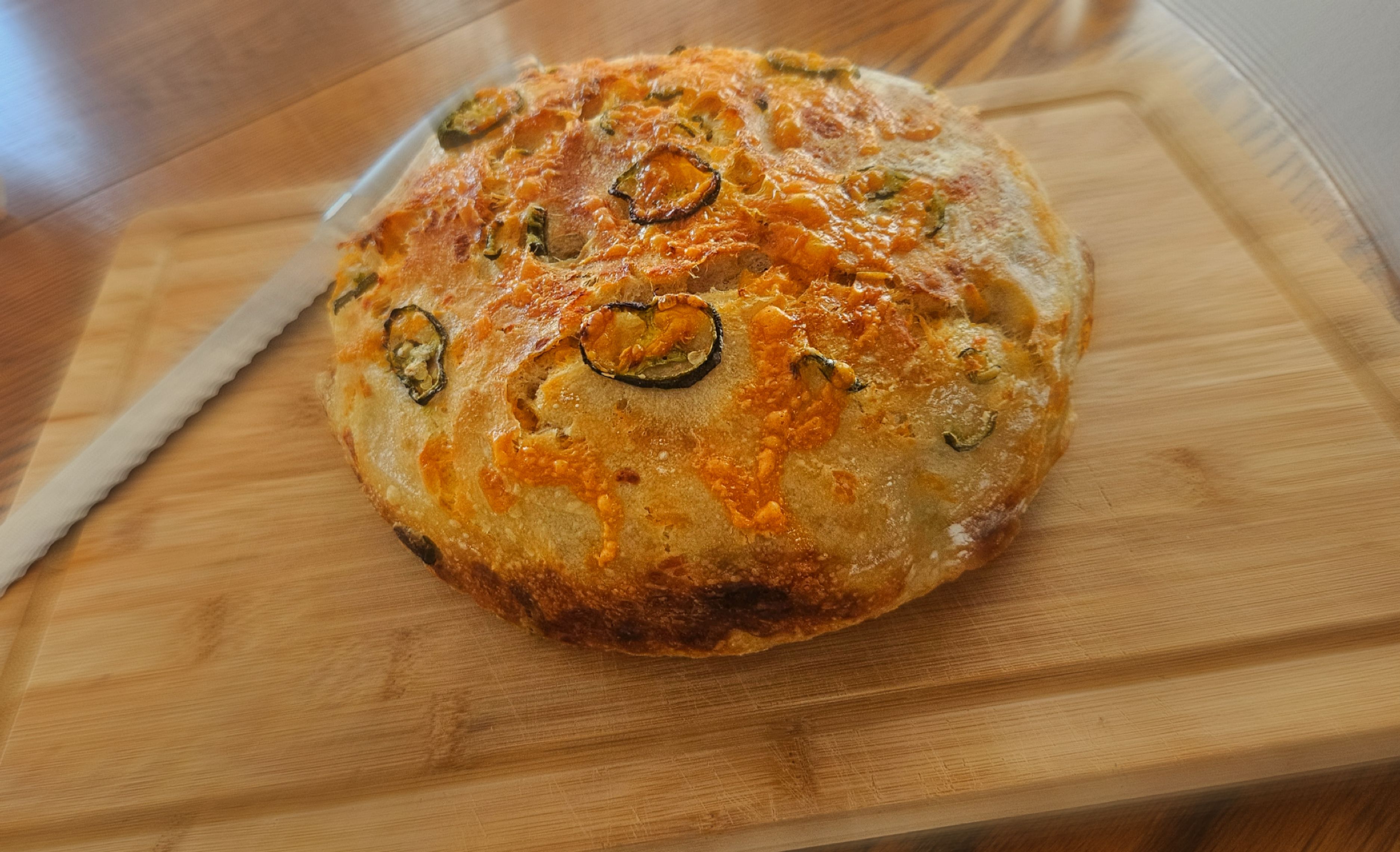 Jalapeno Cheddar Sourdough Bread 