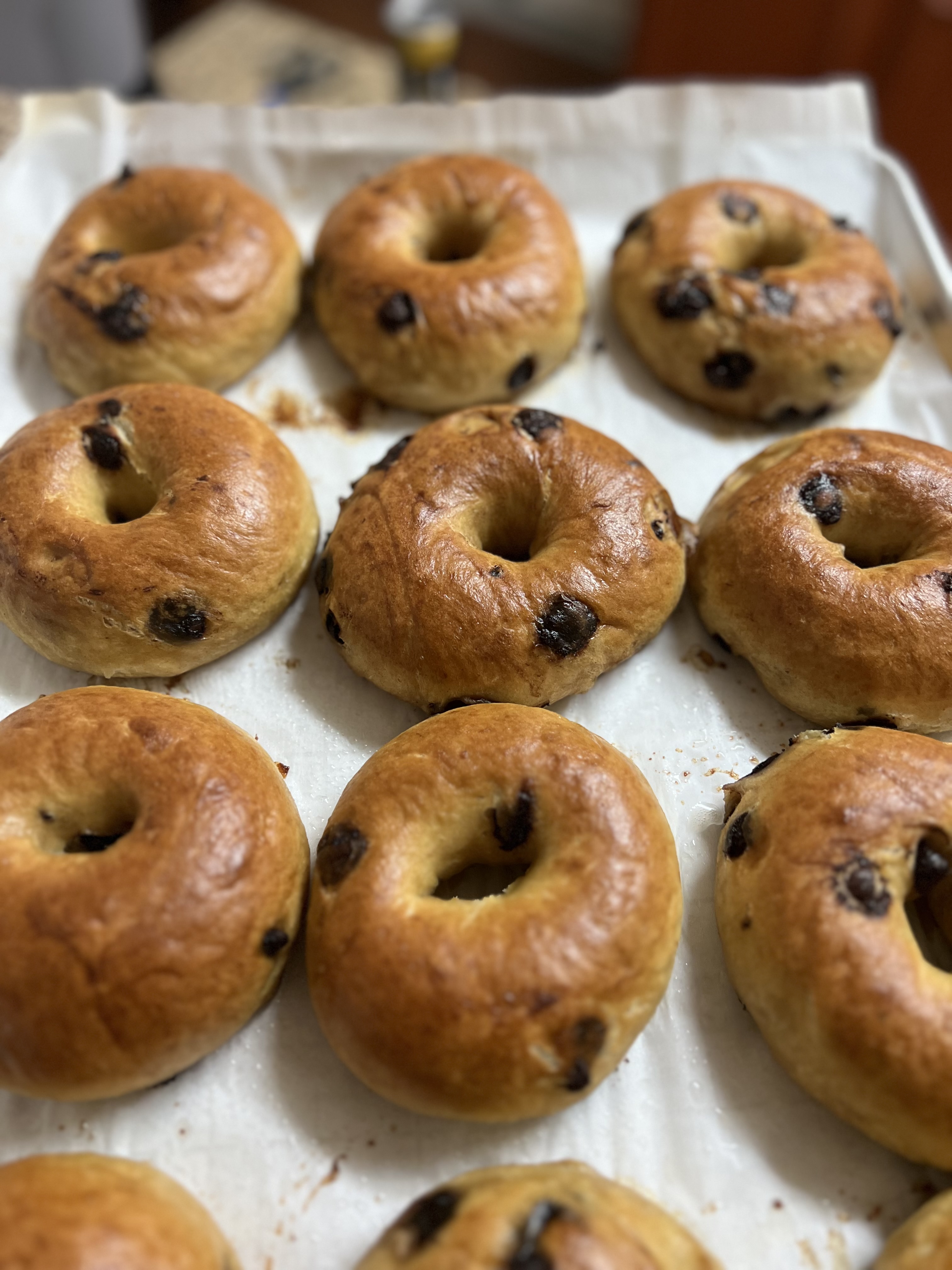 Chocolate Chip Butter Bagels- 6ct