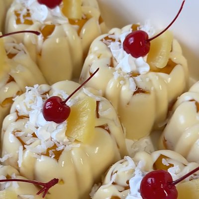 Gelatina de Mosaico Piña Colada 12 Pz 