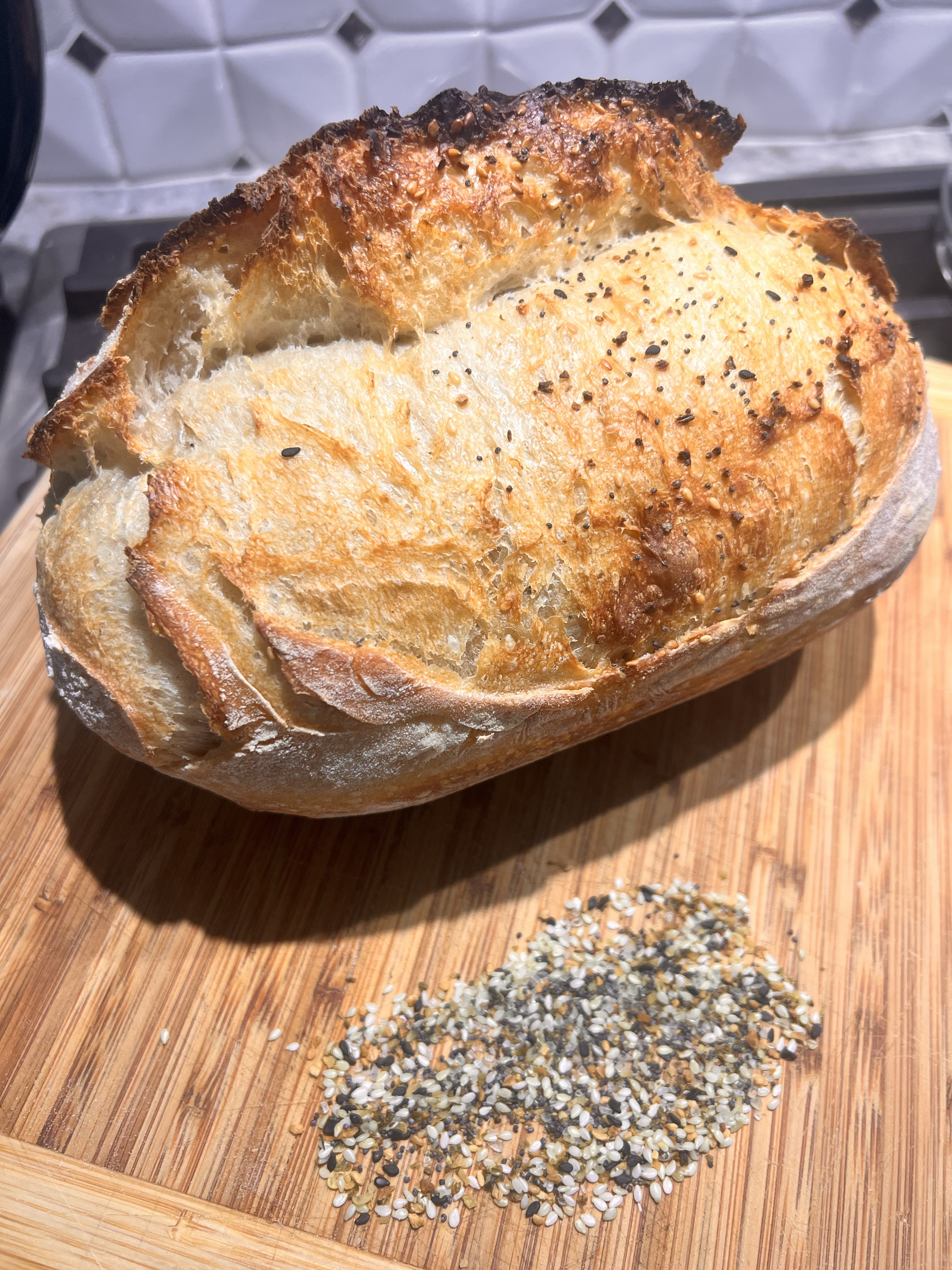 Organic Sourdough Everything Morning Bread