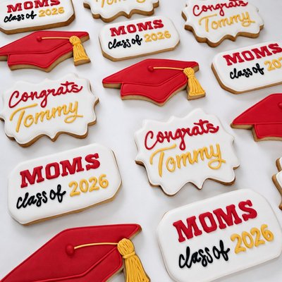 Graduation Theme Sugar Cookies