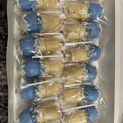 Ice Cream Cone Cakepops-Vanilla Cake