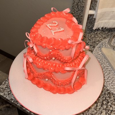 Mini Tiered Cake (6” & 8”)-Heart Or Round