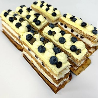 Lemon Blueberry Napoleon Pastry 