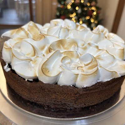Ghirardelli Chocolate Flourless Gluten Free Torte With Toasted Meringue