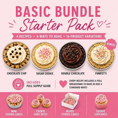 Basic Bundle Starter Pack - Cookie Cake Recipes