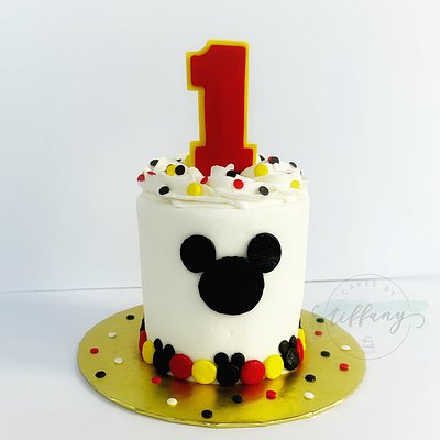 4” Round - Simple Buttercream Iced - Smash Cake