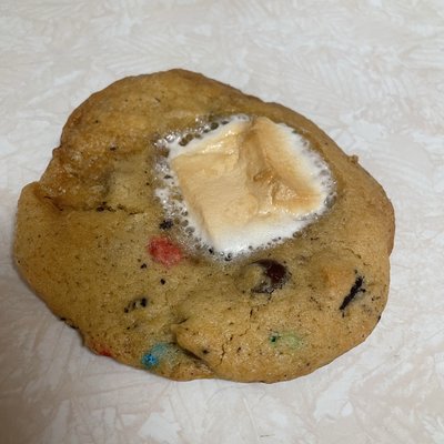 “Hot Mess” M&M S’mores Cookie