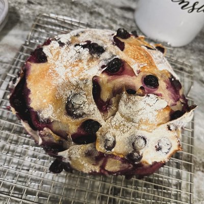 lemon blueberry sourdough bread