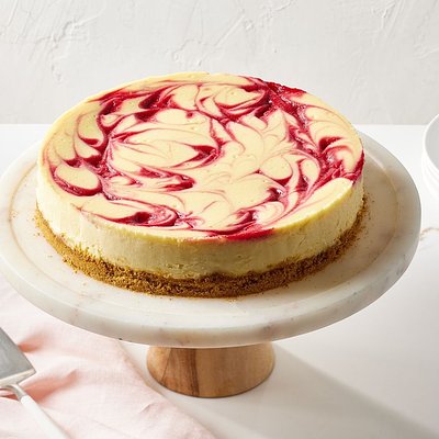 Raspberry Swirl Cheesecake