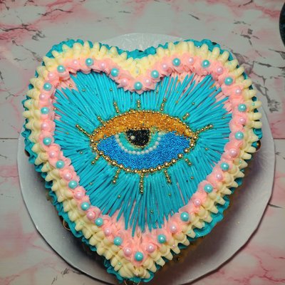 Evil Eye Cake 20-25 Servings 
