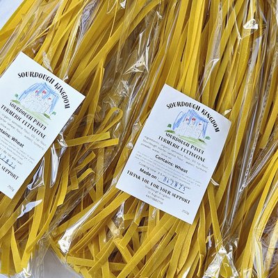 Sourdough Turmeric Fettuccine 