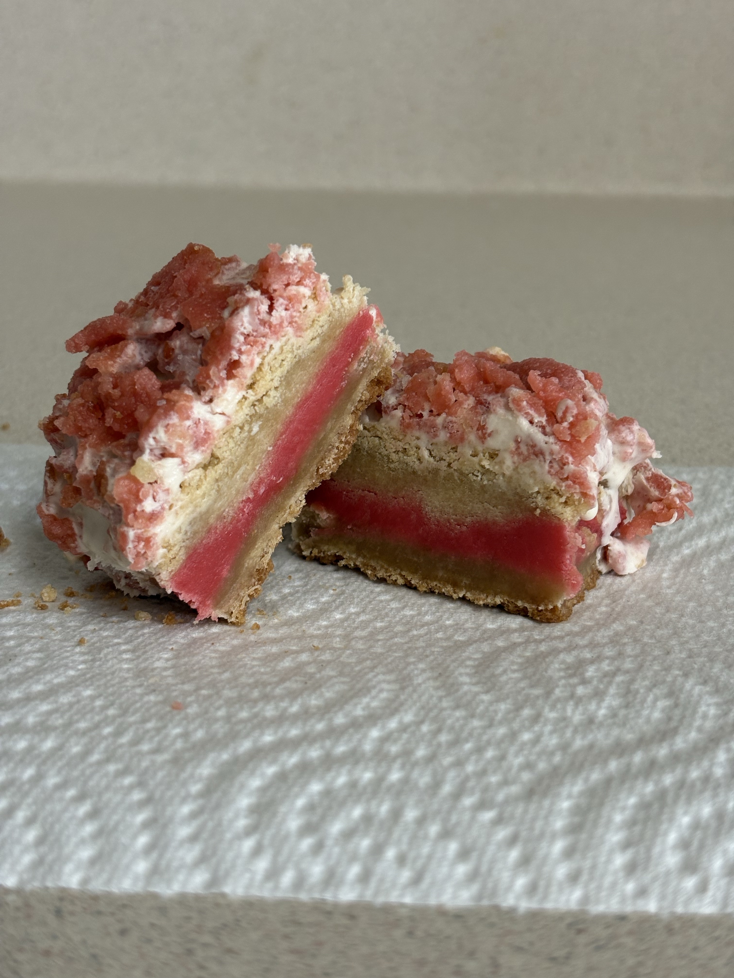 Strawberry Milkshake Cookie Bar Bites 