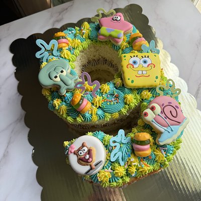 Number Shaped Cake 