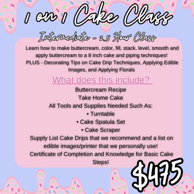 Intermediate Cake Class