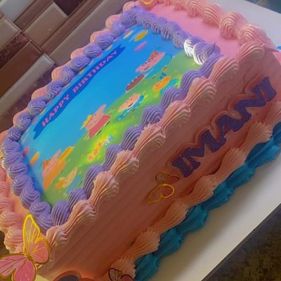 Quarter Sheet Cake ( Serves 30)
