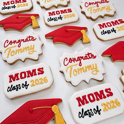 Graduation Theme Sugar Cookies