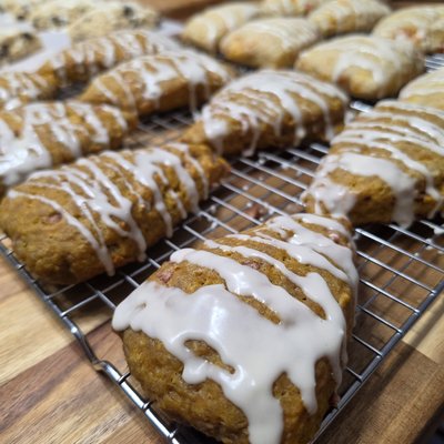 Pumpkin Cinnamon Chip Scones (Seasonal)
