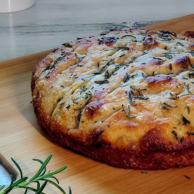 Foccacia,  Rosemary Salt Sourdough Focaccia