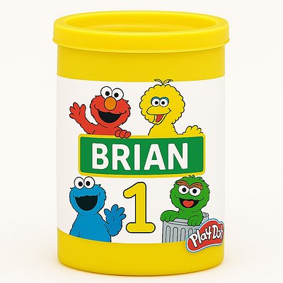 Custom Play Dough Label 1dz
