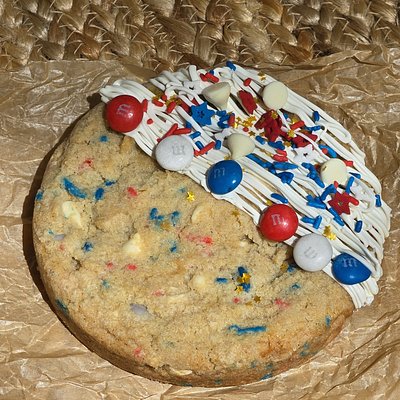 White Chocolate M&M Cookies 