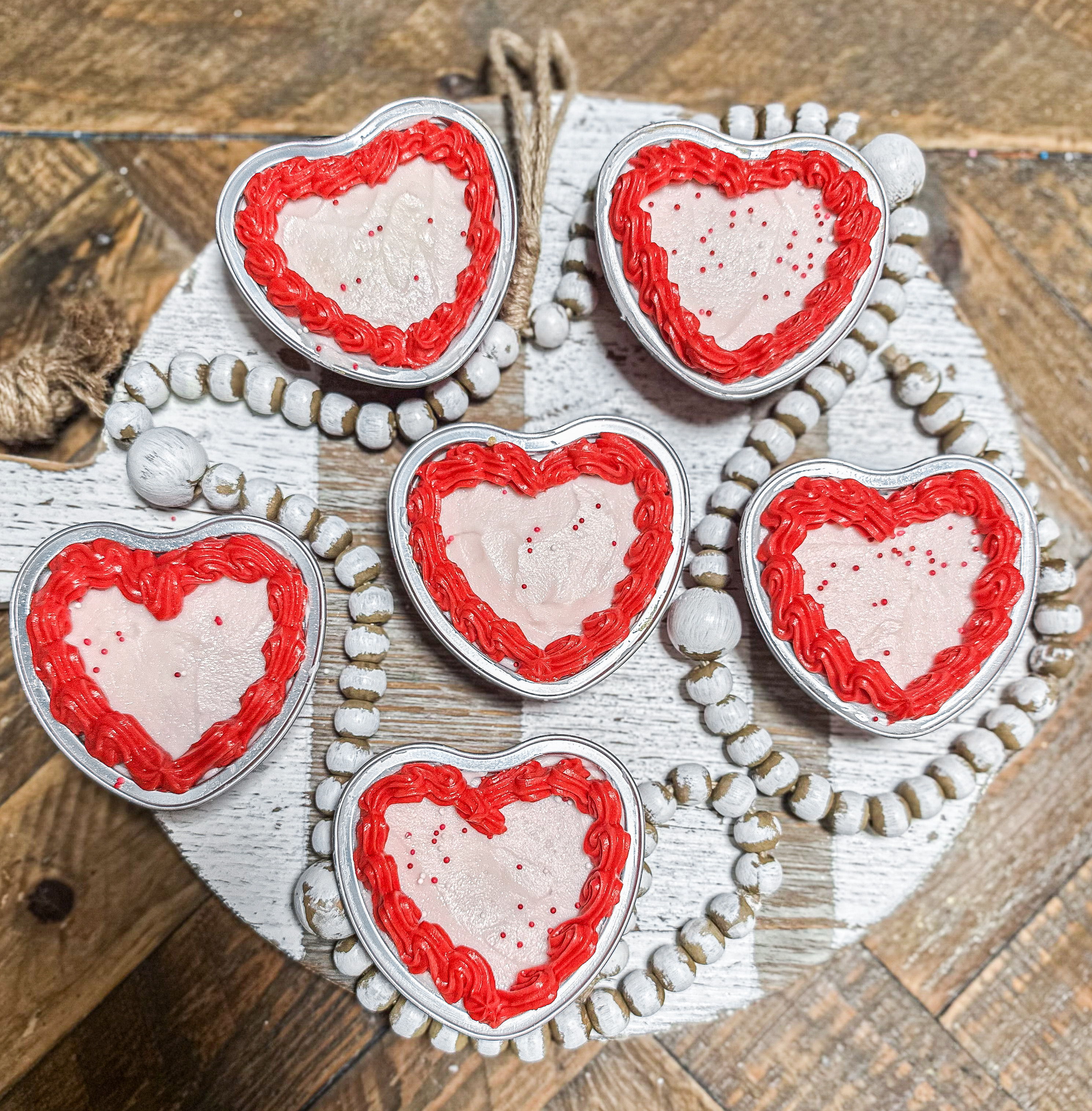 Mini Heart Cakes - 6
