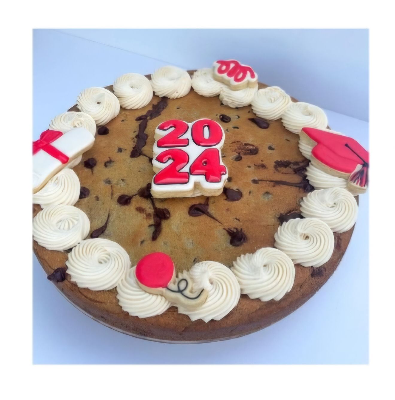Deluxe Chocolate Chip Cookie Cake-12  (Double Layer)