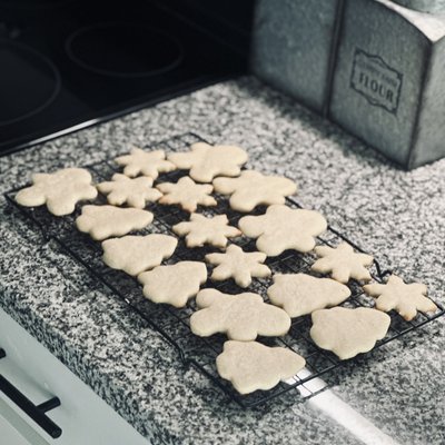 No Sugar Added Christmas Cookies Plain 