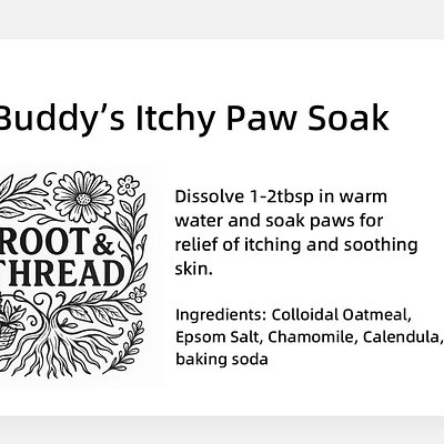 Puppy Care - Itchy Paw Soak (small)