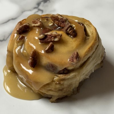 Maple Pecan Sourdough Cinnamon Roll 