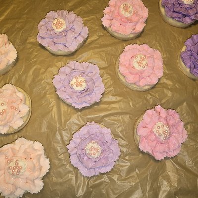 Buttercream Flower Sugar Cookies Dozen